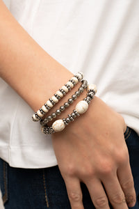 Bracelet Stretchy,White,Take by SANDSTORM White ✧ Bracelet