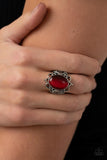 Radiantly Reminiscent Red ✧ Cat's Eye Ring