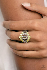Ring Wide Back,Yellow,Eden Equinox Yellow ✧ Ring