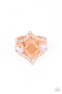 Copper,Iridescent,Ring Wide Back,Bow Down to Dazzle Copper ✧ Iridescent Ring