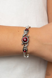 Bracelet Hinged,Holiday,Red,Expert Elegance Red ✧ Hinged Bracelet