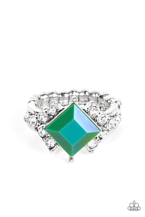 Mind-Blowing Brilliance Green ✧ Iridescent Ring