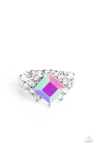 Iridescent,Purple,Ring Skinny Back,Mind-Blowing Brilliance Purple ✧ Iridescent Ring