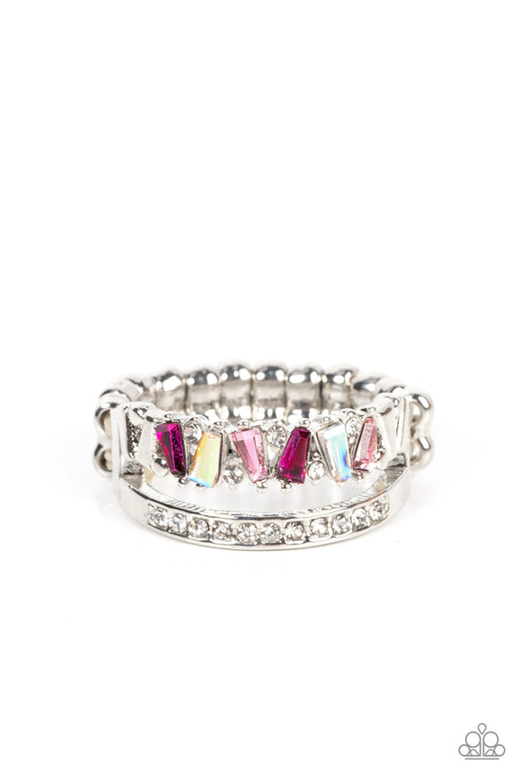 Fractal Fascination Pink ✧ Iridescent Ring
