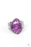 Earth Hearth Purple ✧ Ring Wide Back Ring
