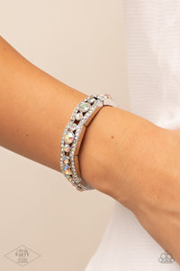 Bracelet Stretchy,Fan Favorite,Iridescent,Multi-Colored,Easy On The ICE Multi ✧ Iridescent Stretch Bracelet
