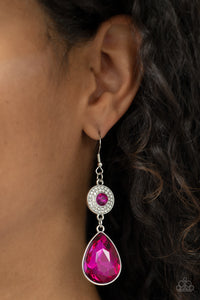 Earrings Fish Hook,Pink,Collecting My Royalties Pink ✧ Earrings