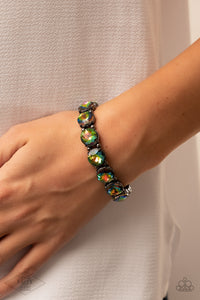 Bracelet Stretchy,Fan Favorite,Multi-Colored,Oil Spill,Glitzy Glamorous Multi ✧ Oil Spill Stretch Bracelet