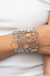 Bracelet Cuff,Silver,All Turned Around Silver ✧ Cuff Bracelet