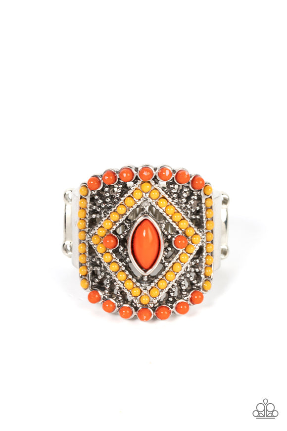 Amplified Aztec Orange ✧ Ring