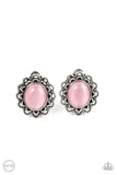 Garden Gazebo Pink ✧ Cat's Eye Clip-On Earrings Clip-On Earrings