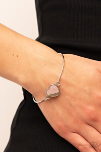 Bracelet Bangle,Hearts,Light Pink,Pink,Valentine's Day,Hidden Intentions Pink ✧ Bangle Bracelet