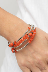 Bracelet Coil,Orange,Whimsically Whirly Orange ✧ Coil Bracelet