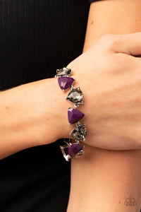 Bracelet Clasp,Purple,Pumped up Prisms Purple ✧ Bracelet