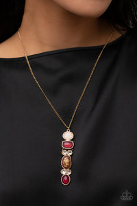 Gold,Multi-Colored,Necklace Long,Necklace Medium,Purple,White,Totem Treasure Purple ✧ Necklace