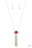 Happily Ever Ethereal Red ✧ Cat's Eye Necklace Long