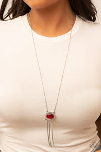 Cat's Eye,Necklace Long,Red,Happily Ever Ethereal Red ✧ Cat's Eye Necklace