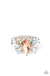 Iridescent,Orange,Ring Skinny Back,Luxury Luster Orange ✧ Iridescent Ring