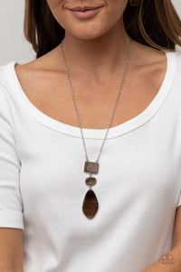 Brown,Necklace Long,Hidden Cove Brown ✧ Necklace