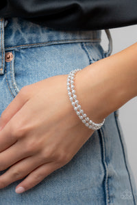 Bracelet Coil,White,Regal Wraparound White ✧ Coil Bracelet