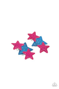 4thofJuly,Blue,Hair Clip,Pink,Stars,Starry Seamstress Multi ✧ Star Hair Clip
