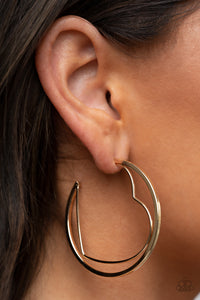 Earrings Hoop,Gold,Hearts,Valentine's Day,Love Goes Around Gold ✧ Hoop Earrings