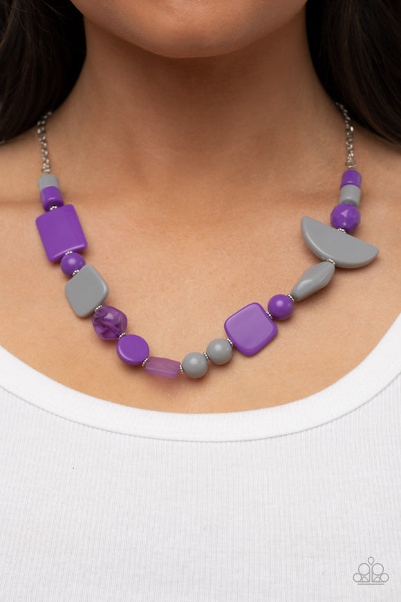 Tranquil Trendsetter Purple ✨ Necklace Short