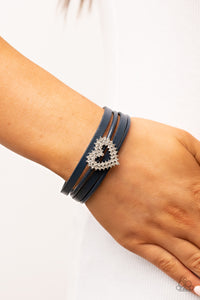 Blue,Bracelet Magnetic,Hearts,Valentine's Day,Wildly in Love Blue ✧ Heart Magnetic Bracelet