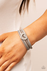 Bracelet Magnetic,Gray,Hearts,Silver,Valentine's Day,Wildly in Love Silver ✧ Heart Magnetic Bracelet