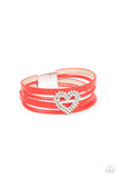 Wildly in Love Red ✧ Magnetic Heart Bracelet