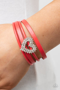 Bracelet Magnetic,Hearts,Red,Valentine's Day,Wildly in Love Red ✧ Magnetic Heart Bracelet