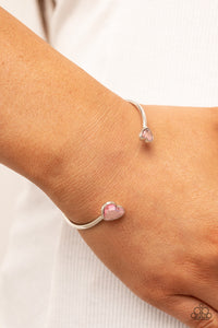 Bracelet Cuff,Hearts,Light Pink,Pink,Valentine's Day,Unrequited Love Pink ✧ Bracelet