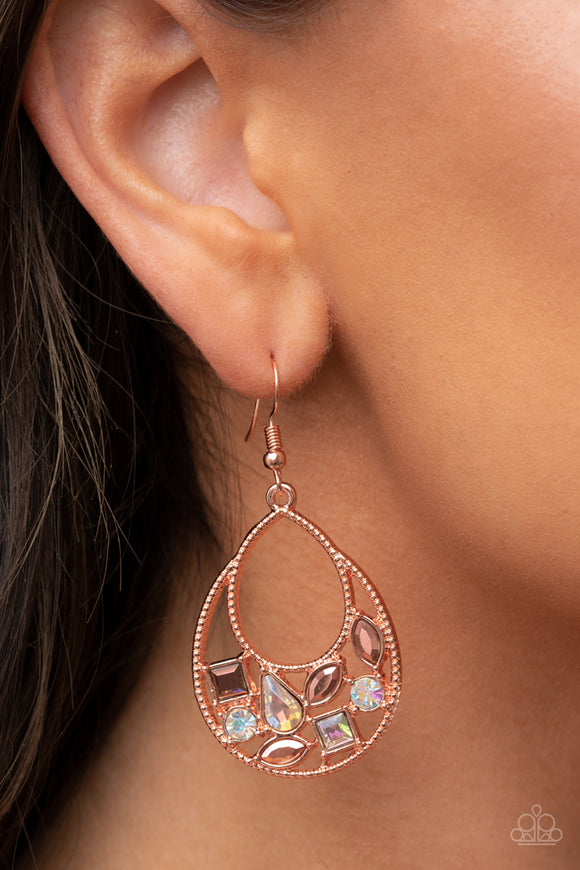 Regal Recreation Copper ✧ Iridescent Earrings