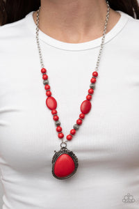 Necklace Long,Necklace Medium,Red,Southwest Paradise Red ✧ Necklace