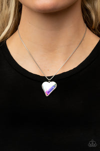Favorite,Hearts,Iridescent,Multi-Colored,Necklace Short,Valentine's Day,Lockdown My Heart Multi ✧ Necklace