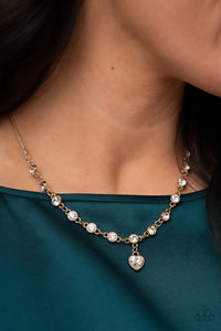 Gold,Hearts,Necklace Short,Valentine's Day,True Love Trinket Gold ✧ Necklace