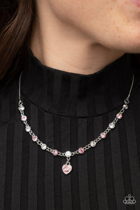 Hearts,Light Pink,Necklace Short,Pink,Sets,True Love Trinket Pink ✧ Necklace