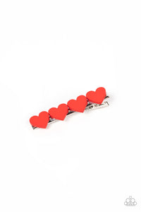 Hair Clip,Hearts,Red,Valentine's Day,Sending You Love Red ✧ Hearts Hair Clip