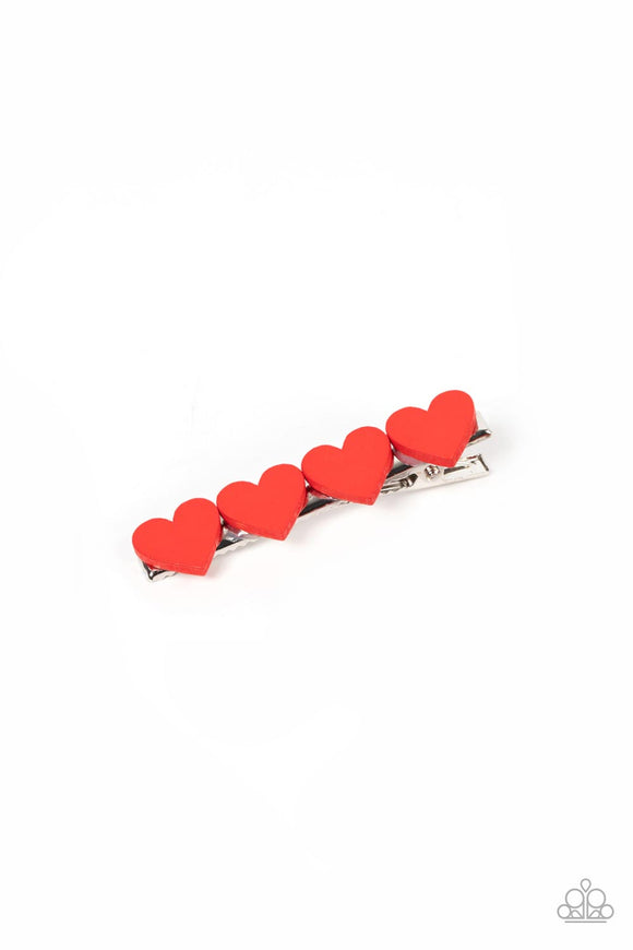 Sending You Love Red ✧ Hearts Hair Clip Hair Clip Accessory
