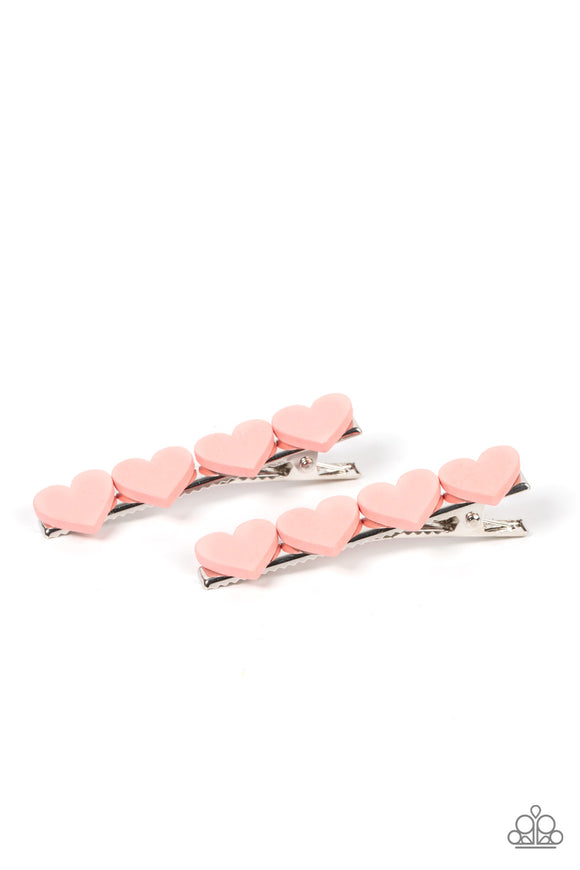 Sending You Love Pink ✧ Hearts Hair Clip Hair Clip Accessory