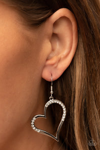 Earrings Fish Hook,Hearts,Valentine's Day,White,Tenderhearted Twinkle White ✧ Earrings