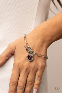 Bracelet Toggle,Hearts,Pink,Valentine's Day,Till DAZZLE Do Us Part Pink ✧ Bracelet