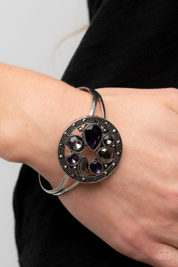 Time to Twinkle Purple ✧ Hematite Cuff Bracelet