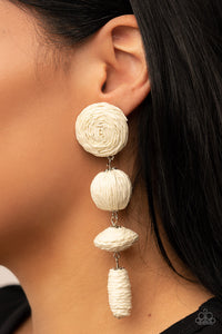 Earrings Post,White,Twine Tango White ✧ Post Earrings