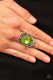 Galactic Garden Green ✧ Iridescent Ring