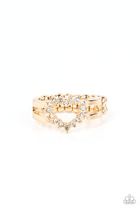 Gold,Hearts,Ring Skinny Back,Valentine's Day,First Kisses Gold ✧ Ring