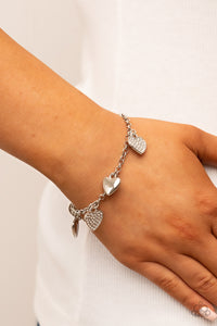 Bracelet Clasp,Hearts,Valentine's Day,White,Lusty Lockets White ✧ Bracelet