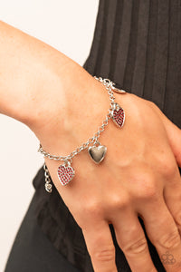 Bracelet Clasp,Hearts,Red,Silver,Valentine's Day,Lusty Lockets Red ✧ Bracelet