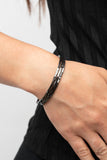 Block Bash Black ✧ Stretch Bracelet