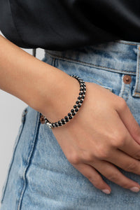 Black,Bracelet Coil,White,Regal Wraparound Black ✧ Coil Bracelet